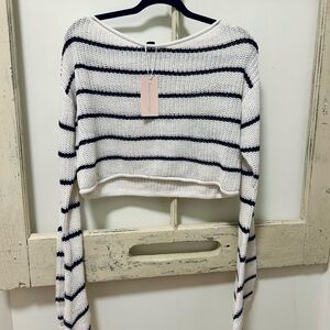 Black & White Stripe Top